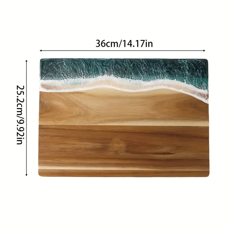 Ocean Wave Resin Cutting Board