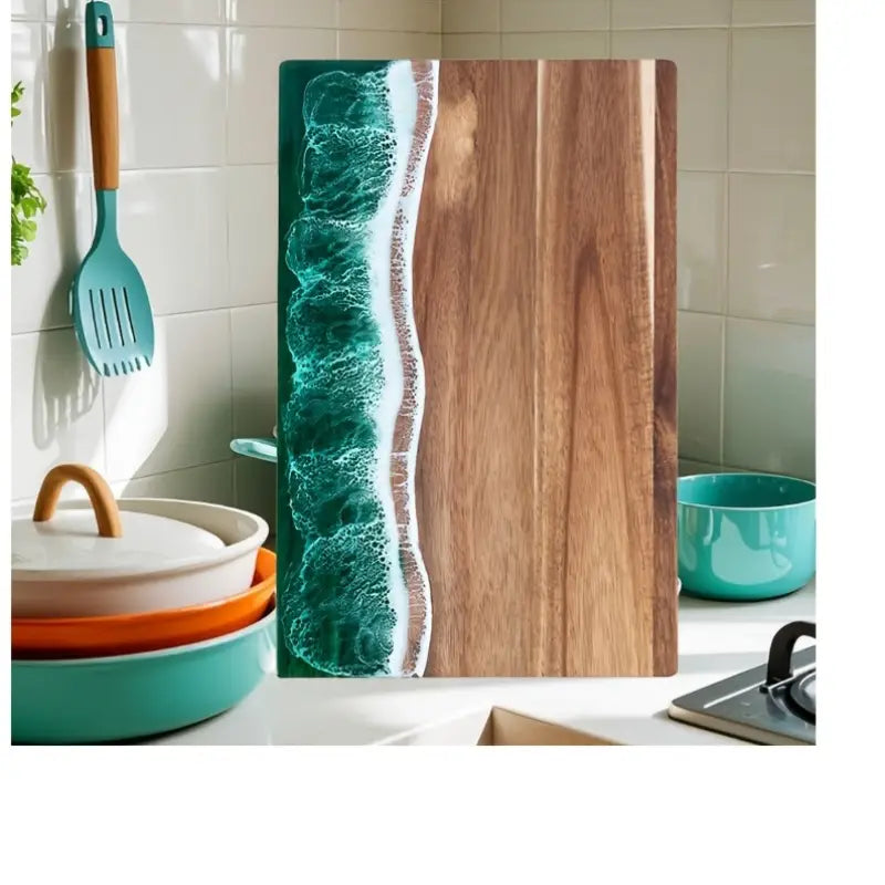 Ocean Wave Resin Cutting Board
