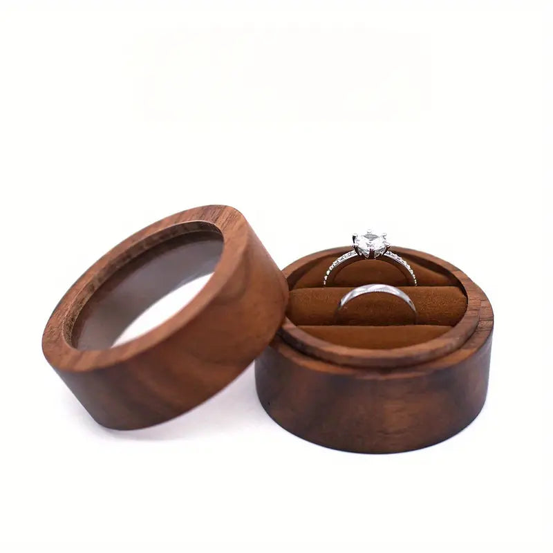 Ring Box with Brown Bed