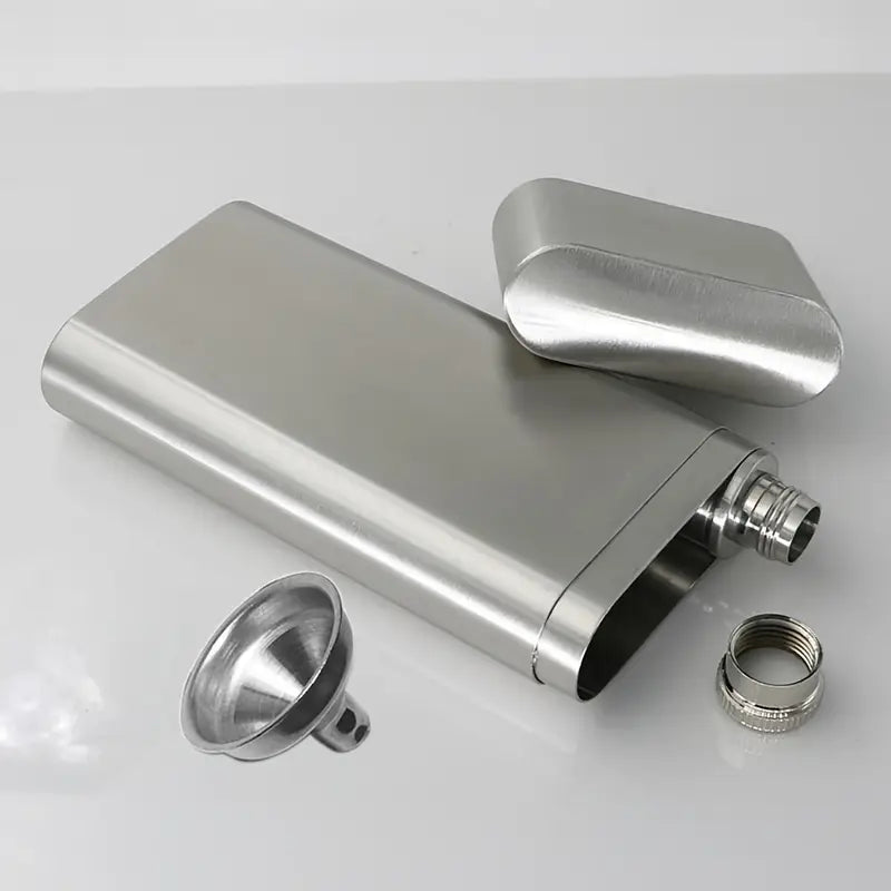 Stainless Steel Cigar Tube & 2oz Flask