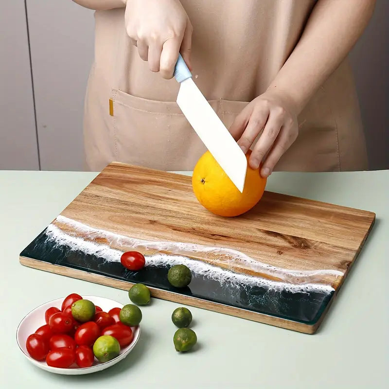 Ocean Wave Resin Cutting Board