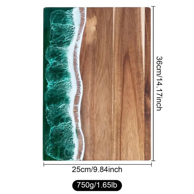 Ocean Wave Resin Cutting Board