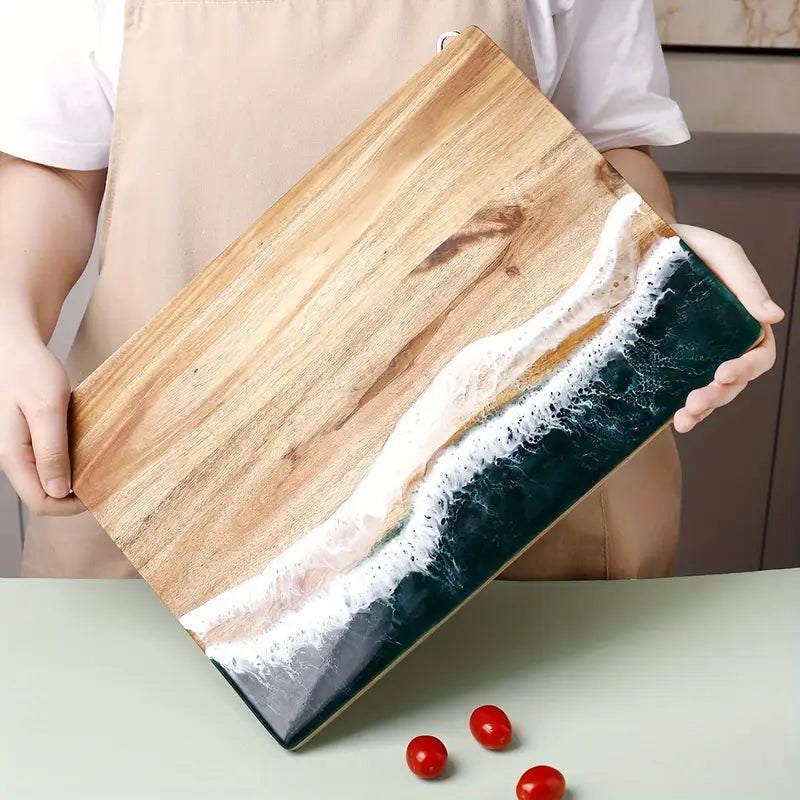 Ocean Wave Resin Cutting Board