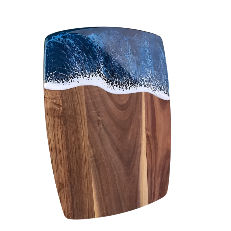 Ocean Wave Resin Cutting Board