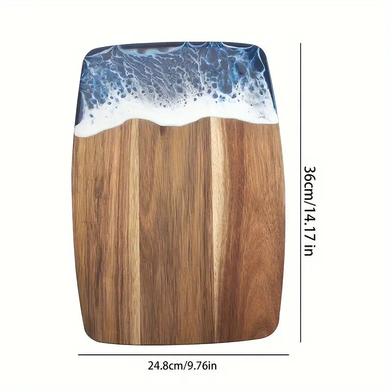 Ocean Wave Resin Cutting Board