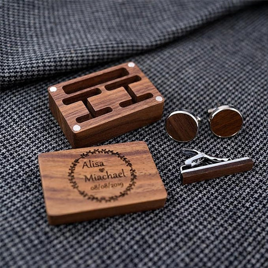 Personalized Cuff Link Box