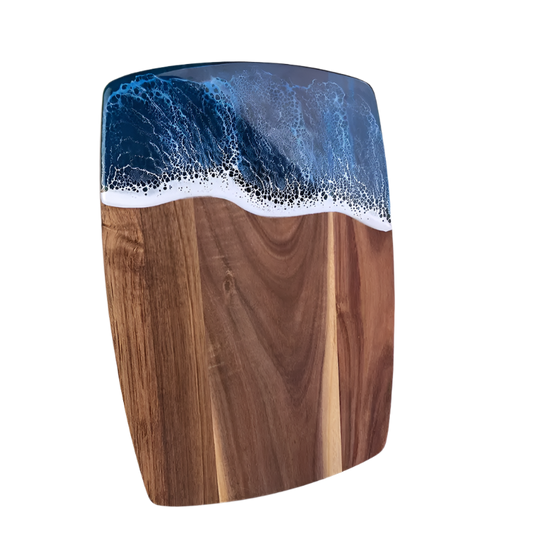 Ocean Wave Resin Cutting Board